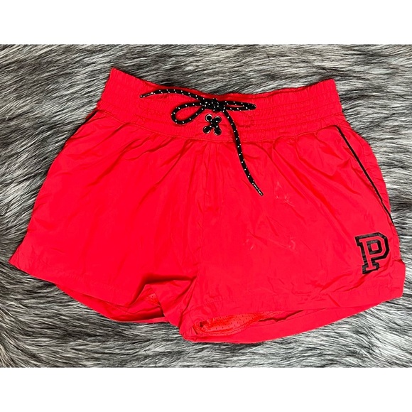 PINK Red Sport Shorts - Picture 1 of 3